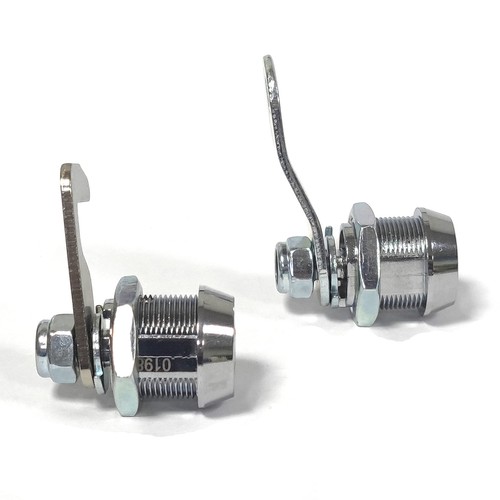 2 Pack Toolbox Lock 5/8" Tubular Cam Replacement Lock Hook Cam Keyed Alike With - Picture 7 of 7