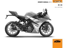 KTM Owners Manual Book Guide 2018 RC 125 EU