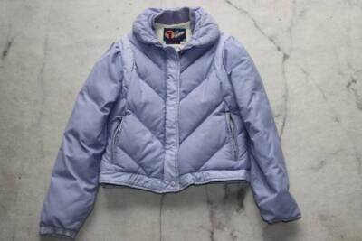 Girls 1st Down Goose Down Blue Ski Winter Coat Puffer Jacket Sz 12