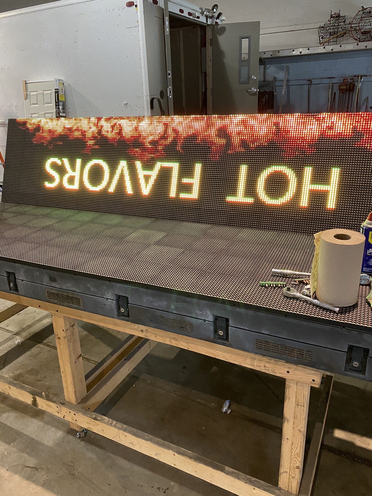 2 used led signs outdoor full color , comes with tons of parts | eBay