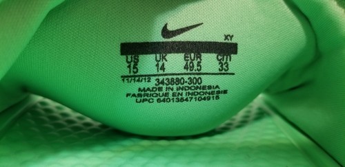 Sandalias Nike Benassi Jdi Swoosh Slide para hombre talla 15 verde Swoosh 343880-300 usadas en excelente estado - Imagen 13 de 13
