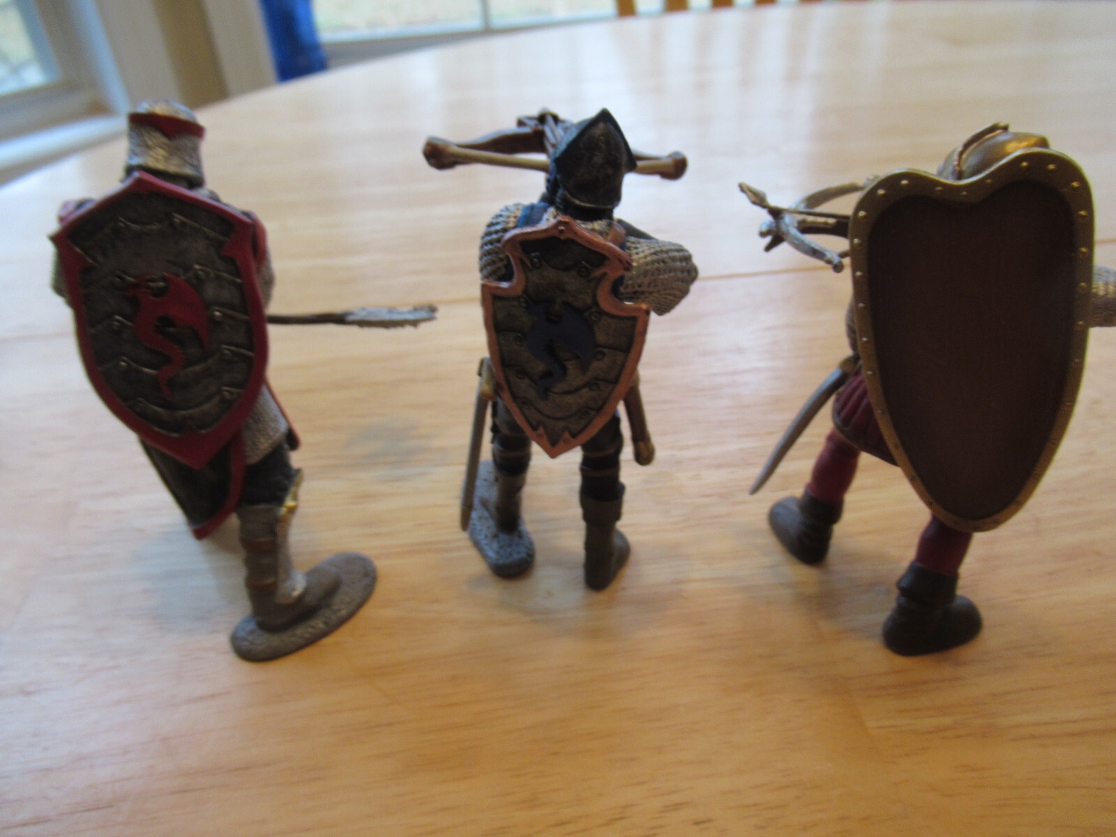 Vintage Schleich Lot of 3 ~ Medieval Knight Figures- Excellent Condition.