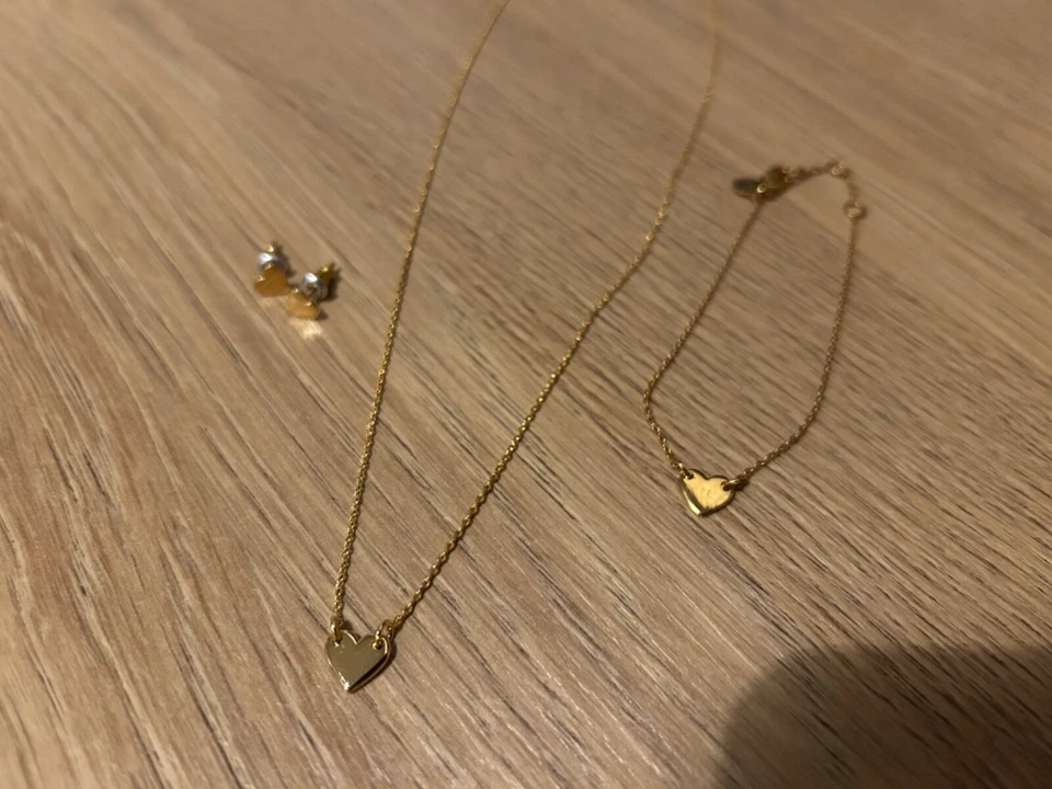 Z for Accessorize: Schmuckset „Herz“ – vergoldet – Kette, Ohrringe & Armband - Bild 2 von 4