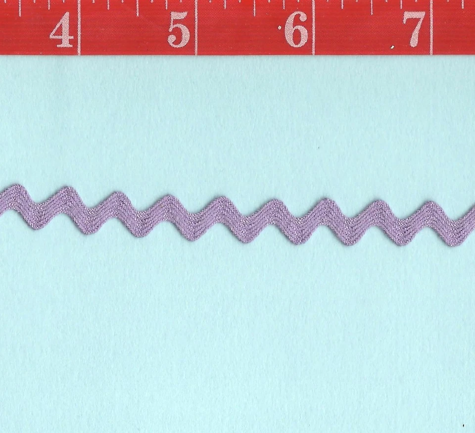 VINTAGE Lavender COTTON medium RIC RAC Quilt & Sew projects SOLD by 3 yard lots - Image 1 of 1