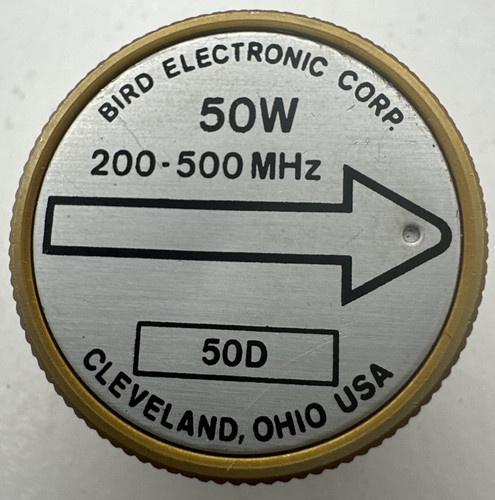 Bird 43 Thruline WattMeter Element 50W 50D 200-500MHz