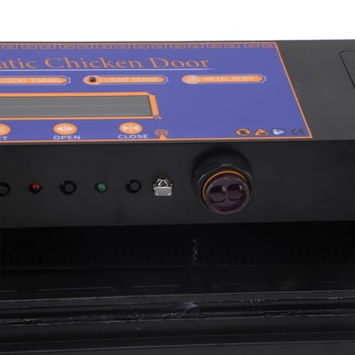 HD (Black EU Plug)Automatic Chicken Coop Door Opener With Timer Programmable Lig