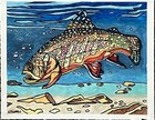 4 Original Wildlife Fish Paintings By Martin Newman 8x10 All For One Money — photo 1
