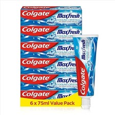 Colgate Max Fresh Toothpaste cooling crystal 6 pack 75ml 44.20 per litre