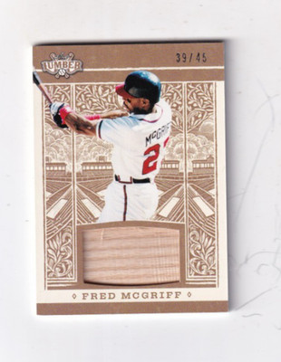 2025 FRED MCGRIFF LEAF LIMBER GU BAT RELIC 39/45 ATLANTA BRAVES