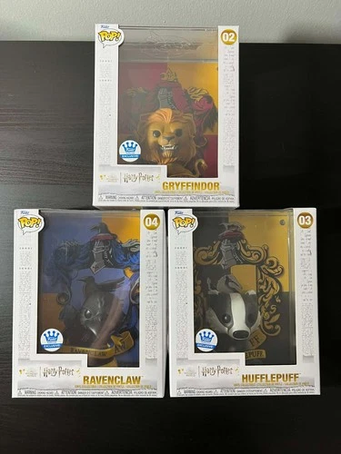 Harry Potter Funko, 3 Houses, Gryffindor Hufflepuff Ravenclaw