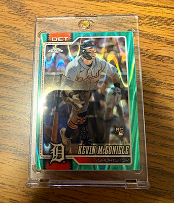 Topps Chrome Kevin McGonigle Rookie Detroit Tigers Serial Numbered 148/199