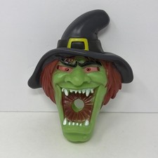 Vintage Spooky Green Witch Door Knob Cover Halloween Decoration Monster Rubber