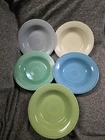 Set of 5 Vintage Fiestaware Wide  Rimmed Soup/Pasta/Salad Bowls 8 1/2"