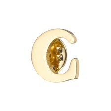 Letter Lapel Pins, Initial Alphabet Letter C Collar Pins Letter Brooch Pins