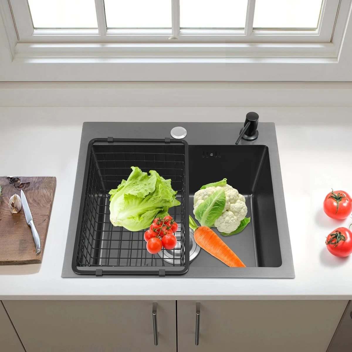 Black Rectangular Kitchen Sinks At - View #2