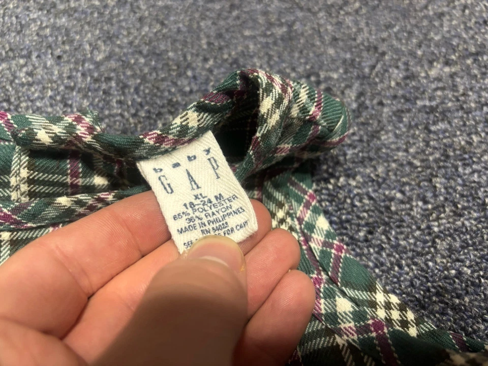 Vestido Pullover Vintage Bebé GAP Niña Sin Mangas XL 18-24m Foto 2 de 4