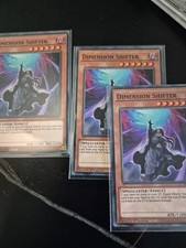 YUGIOH: 3x Dimension Shifter Common SDCB NM SDCB-EN 1st edition