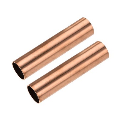 Copper Round Tube 24mm OD 1mm Wall Thickness 100mm Length Pipe Tubing 2Set