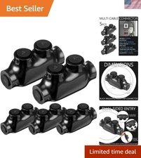 Versatile 5-Pc Insulated Wire Connectors - Ideal for 4-14 Wire Size and Projects