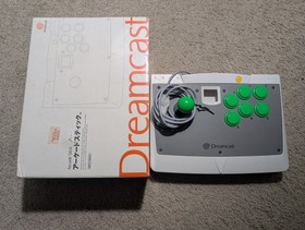 Sega Dreamcast Arcade Stick Controller HKT-7300 w/ Box + Border Down Bundle CIB