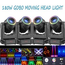 180W Moving Head Light Zoom 3 Prisms 7GOBO Beam Stage DMX Lighting DJ Disco