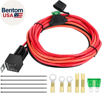 40 Amp Electric Fuel Pump Relay Wiring Harness Kit 12V Universal