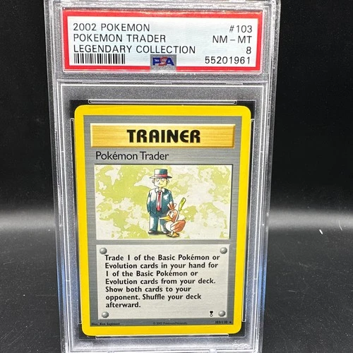 Pokemon Trader Rare 103/110 PSA 8 Mint Legendary Collection Pokemon