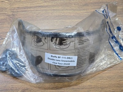 New Bieffe snowmobile helmet clear Double lens face shield BF-115-DBL5 BF115DBL5