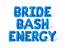 BRIDE BASH ENERGY Letter Balloon Banner - Bachelorette Party Supply Decorations