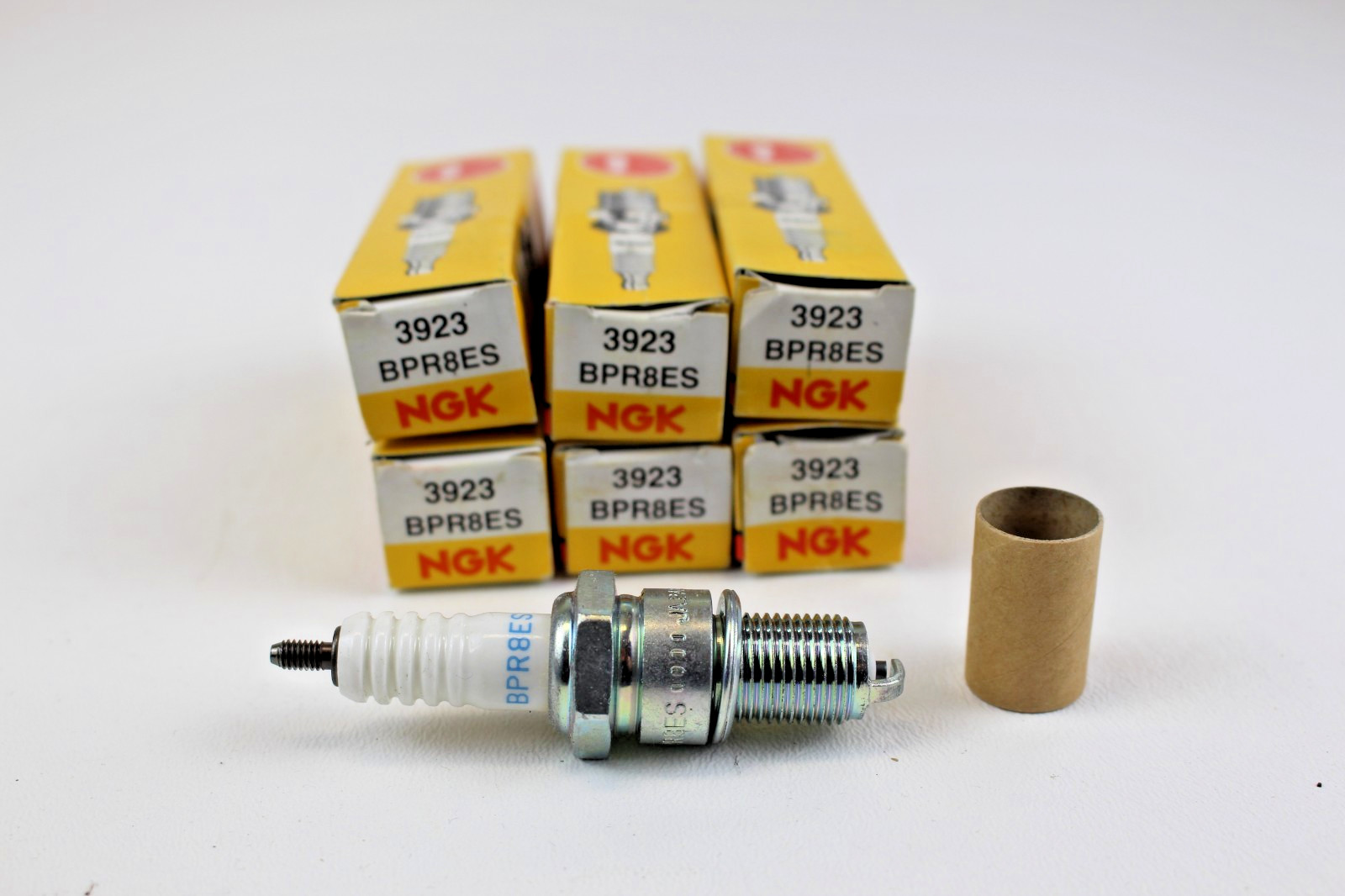 6pk NGK BPR8ES Stock# 3923 Spark Plugs NOS Made in Japan