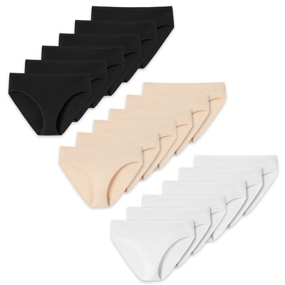 Schiesser Ladies Briefs 6er Pack - Jazz Pants, Cotton Essentials, Basic, Stretc