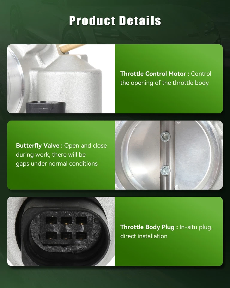 Throttle Body for 2002 2003 2004 2005 2006 Mini Cooper Base 1.6L A2C59511709 - Image 3 of 4