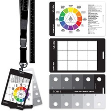 Grey Scale Value Finder, Color Wheel, Artists View Catcher Finder Various