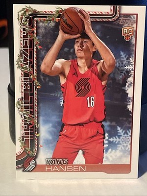 2025-26 Topps Holiday Basketball Edition Exclusive Rc Yang Hansen