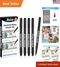 Versatile Counterfeit Bill Detector Pens   5 Pack for Every Transaction Need
