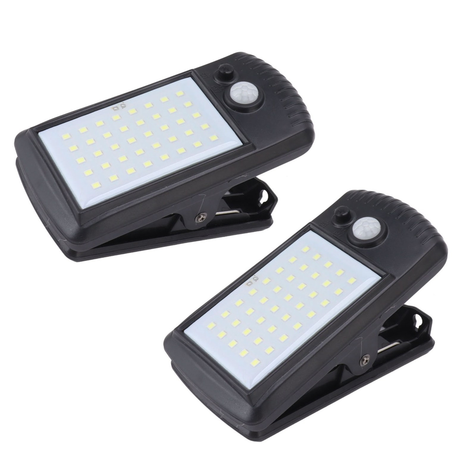 Solar Clip On Lights IP65 Waterproof 2 Modes Infrared Sensing Outdoor Clip