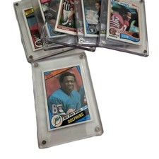 Vintage NFL 1984 Topps #120 MARK DUPER RC Rookie Card Miami Dolphins WR w/ Case