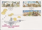 Unaddressed Isle of Man FDC First Day Cover 1992 Parachute Regiment