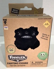 New Fuggler Ugly Monster Farting Figures 3" Black Munch Munch Motion Activated