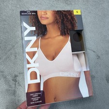DKNY Womens Small Seamless Bra Pink/Java a2187