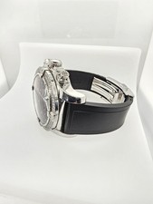 breitling super avenger A13370 Customized With Diamonds Black Dial Rubber Band 6