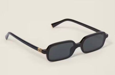 Miu Miu SMU11Z Regard Sonnenbrille Schwarz/Grau 52-15-140mm mit Etui Neu