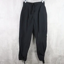 Oak + Fort Cargo Pants Womens Size 2 Black Cotton Nylon Belted Crop Ankle Straps