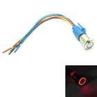 Red 16mm Round Push Button Switch Latching 12V - 24V Ring Led Light + Connector