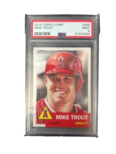 2019 Topps Living Set Mike Trout #200 PSA9