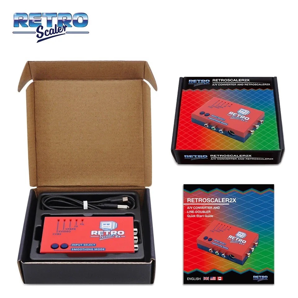 NEW RetroScaler2x AV to HDMI Up-Scaler Converter Line-Doubler Retro Consoles - Image 2 of 4