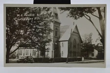 Vintage EKC - RPPC - Real Photo Postcard - Chateauguay, NY, M.E. Church
