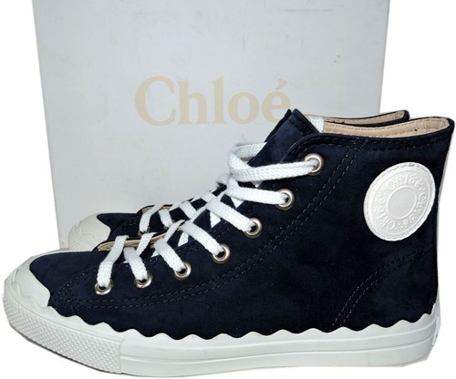chloe navy trainers