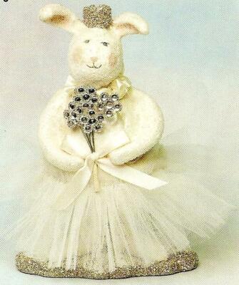 20085 Sasha Hare  Easter Bunny Rabbit Table Decoration