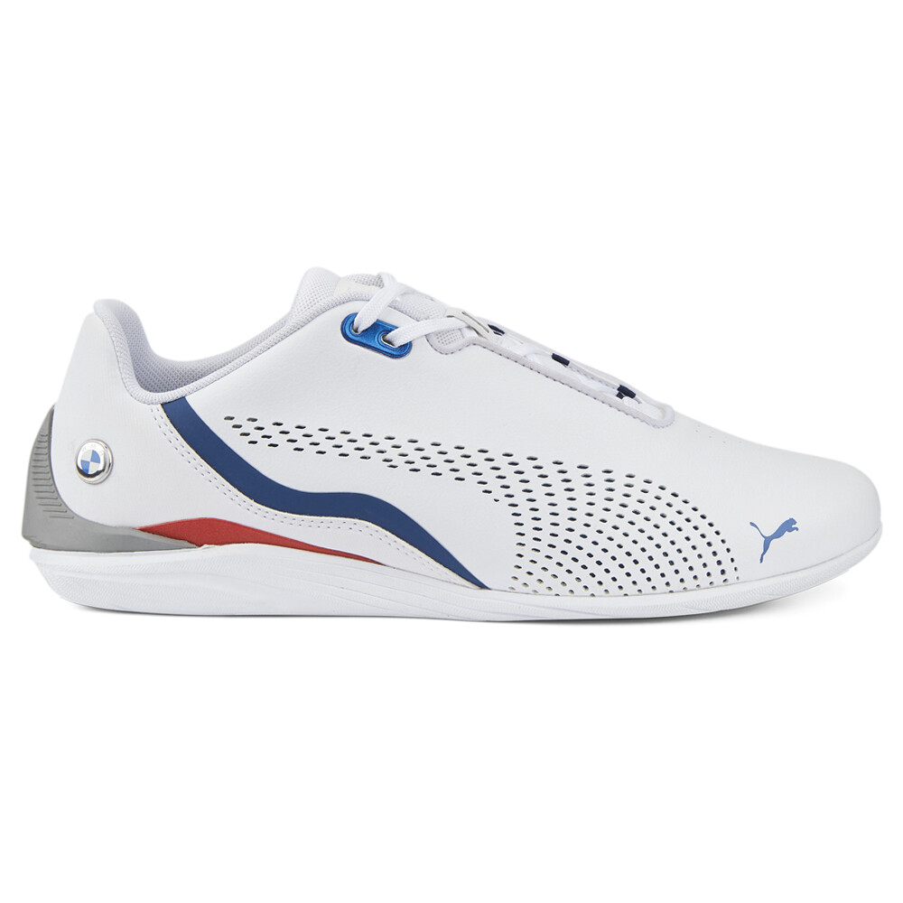 Мужские белые кроссовки на шнуровке Puma Bmw Mms Drift Cat Decima с перфорацией Athletic S